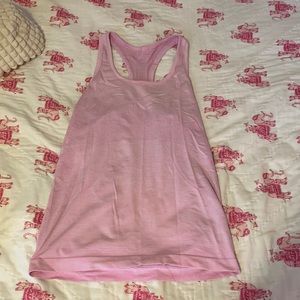 Light pink lululemon racer back tank